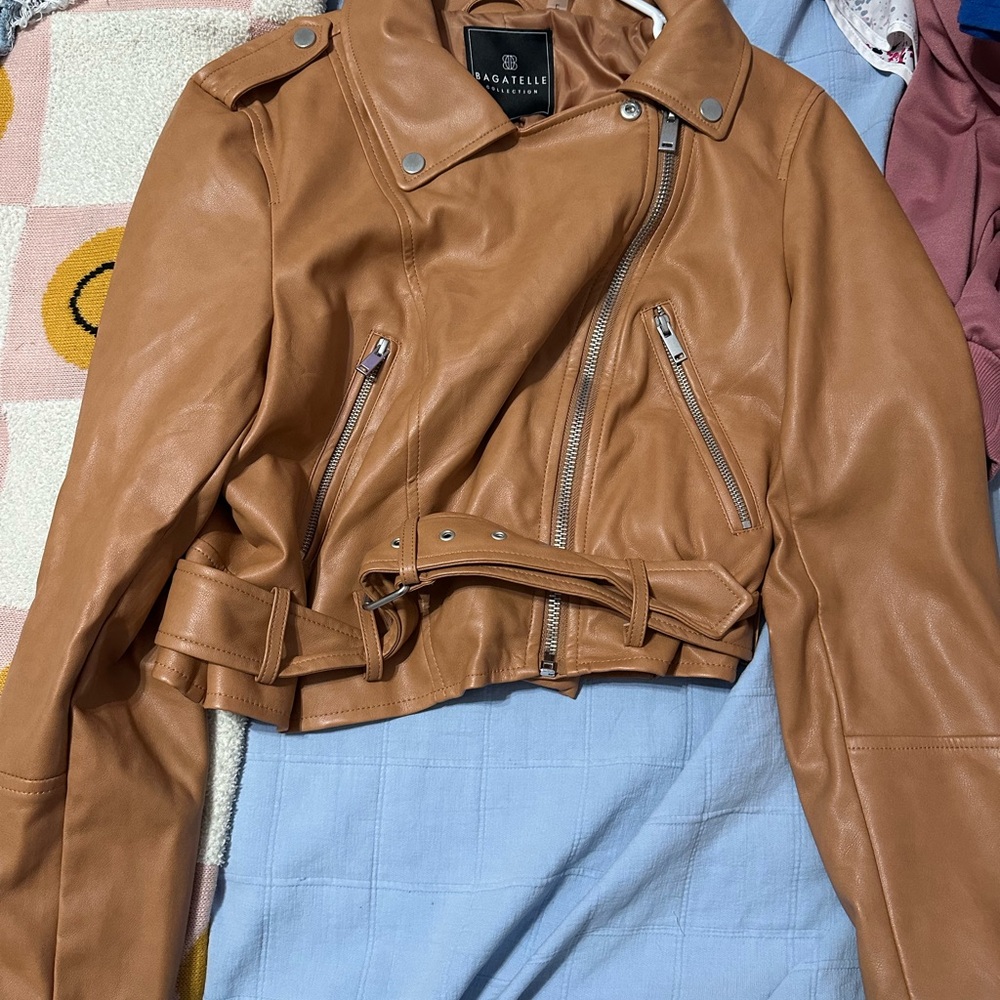 Bagatelle Women's Brown Leather Jacket